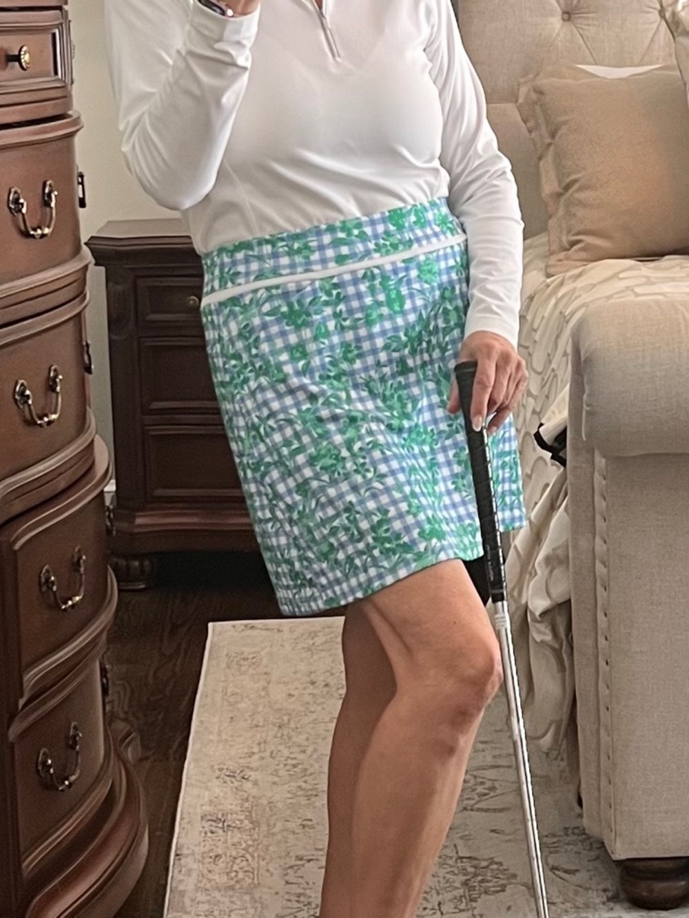 Pro Tour Golf, Tennis, Pickleball Skort Women’s Activewear Green, Blue, White XL
